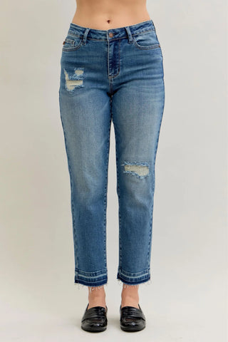 JUDY BLUE MR BF PATCH & REPAIR DESTROY RELEASE HEM JEAN