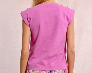 Molly B Wide Shoulders Tee