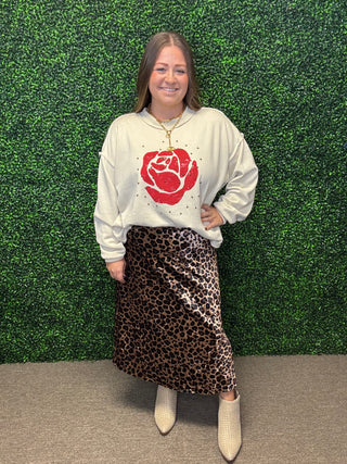 The Velvet Wild Midi skirt