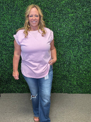 White Birch Pearl Detail Knit Top