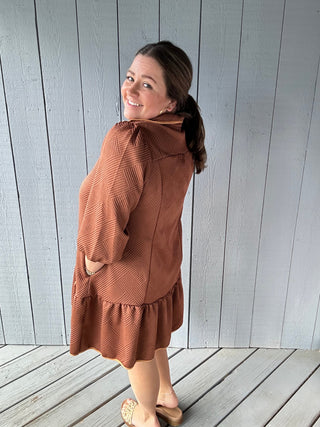 Knit Jacquard Mini Dress