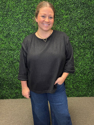 3/4 Sleeve Knit Top