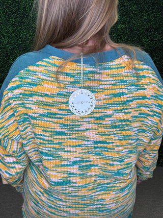 French Terry Fun Back and Sleeves Top