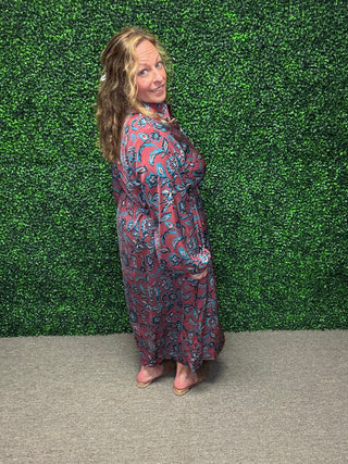 Boho Printed Shirt Dress FINAL SALE