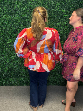 The Autumn Muse Peplum Blouse