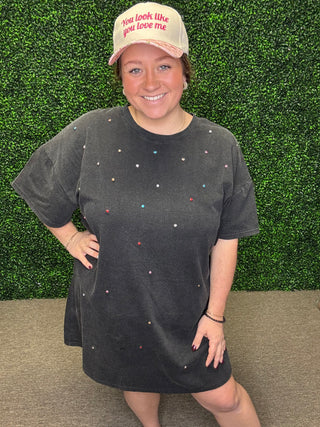 Baevely Black T-SHIRT DRESS