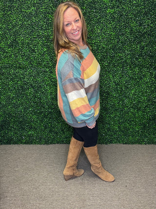Haptics Striped Pullover