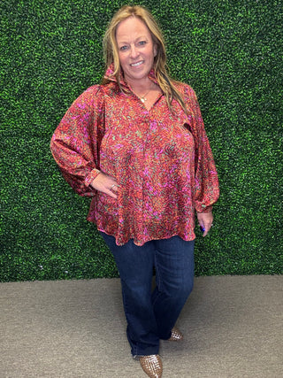 The Autumn Luxe Ruffle Blouse