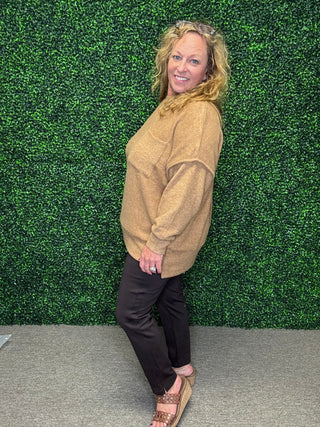 Brushed Melange Oversized Sweater