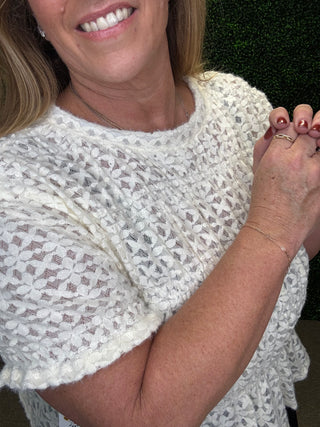 Buttercream Peekaboo Top