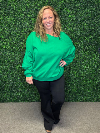 Green with Envy Top