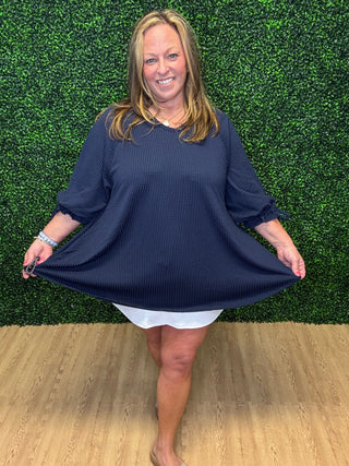 Navy Swing Top