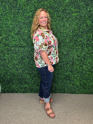 The Painted Petals Blouse