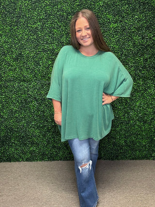 Oversized Dolman Sleeved Top