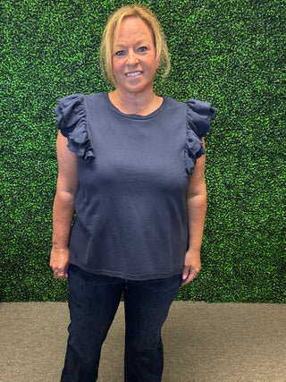 Ruffle Sleeve Top