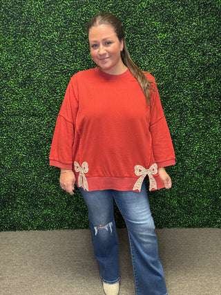 Bow Patch Pullover