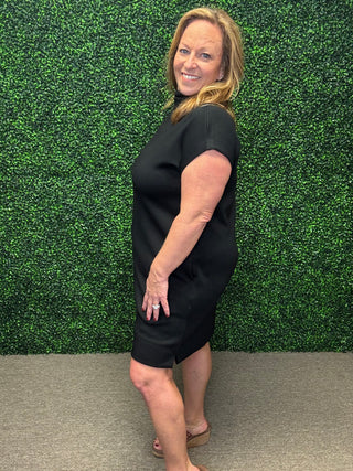 Black Staple Mini Dress by Entro