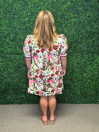 Entro Poppy Floral Mini Dress