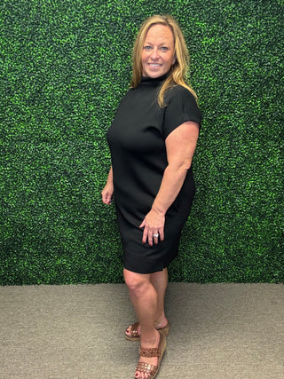 Black Staple Mini Dress by Entro