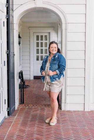 Risen Distressed Denim Jacket