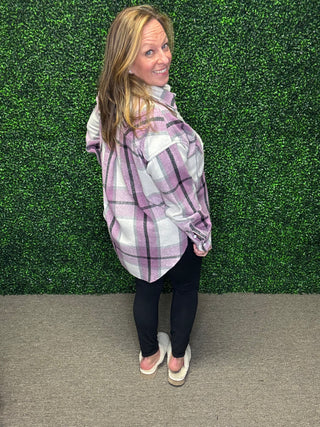 Purple Plaid Shirt