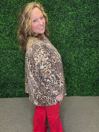 Heimish Leopard Lounge Top