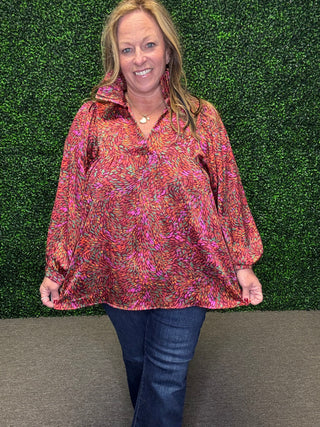 The Autumn Luxe Ruffle Blouse