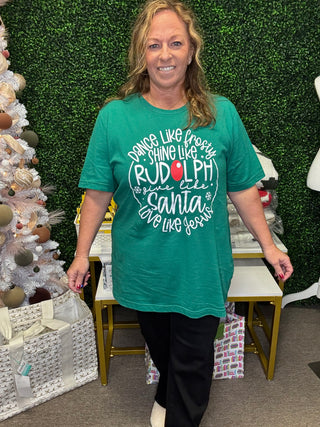 Dance like frosty, Love like Jesus Tee