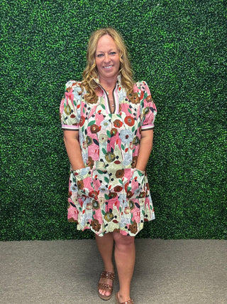 Entro Poppy Floral Mini Dress