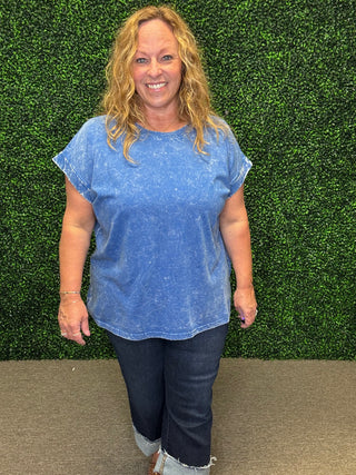 Crinkle Washed Short Sleeve Tee