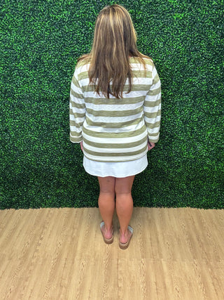 Sew In Love Heathered Stripes Top