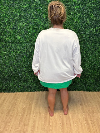 Easel LOVE Patch Terry Knit Pullover