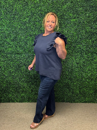 Ruffle Sleeve Top