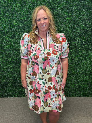 Entro Poppy Floral Mini Dress