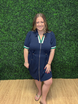 Umgee Zip-Up Casual Dress