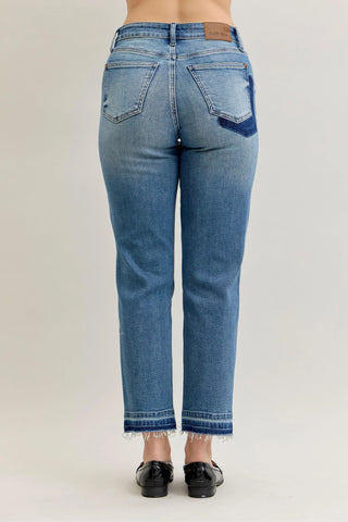 JUDY BLUE MR BF PATCH & REPAIR DESTROY RELEASE HEM JEAN