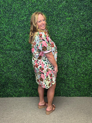 Entro Poppy Floral Mini Dress