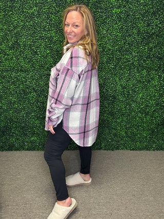 Purple Plaid Shirt