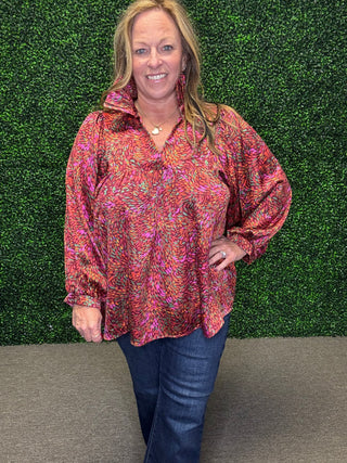 The Autumn Luxe Ruffle Blouse