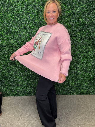 Champagne Please Sweater