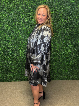 The Silver Starlight Mini Dress