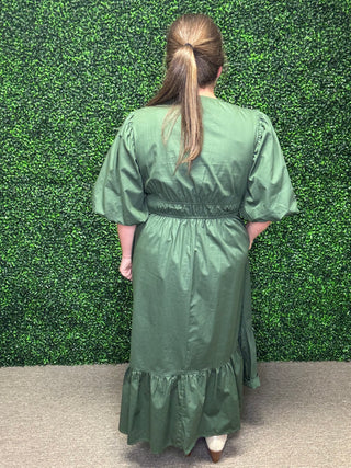 Olive Grace Midi Dress