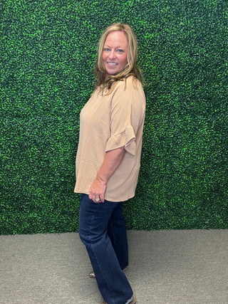 Ruffle Sleeves Blouse