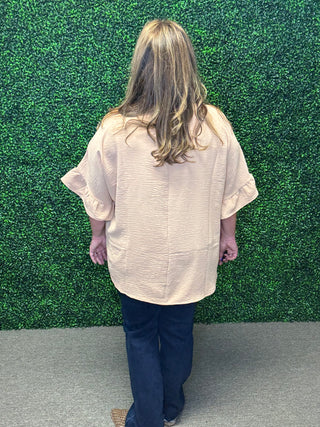 Ruffle Sleeves Blouse