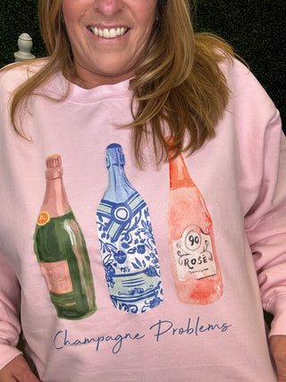Champagne Problems Graphic Sweatshirt