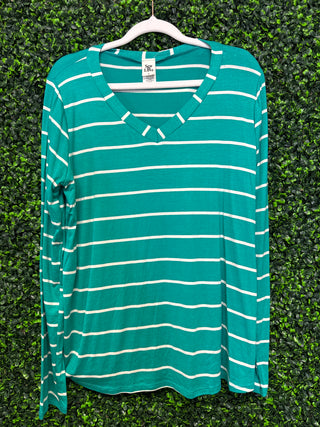 Basic Striped Long Sleeve-Sew In Love