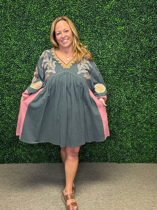 Embroidered Girly Dress