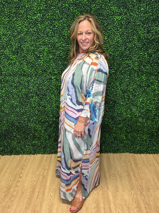 Gigio Watercolor Maxi Dress