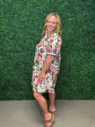 Entro Poppy Floral Mini Dress