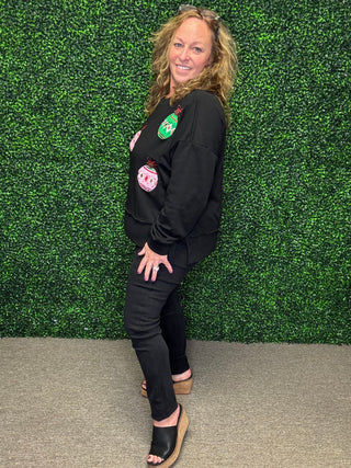 Black Pull On Skinny Jeans HW